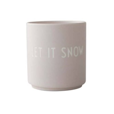 Design Letters Кружка "Let it snow" 0,25 л Pastel Beige Favourite Design Letters / Кружки | Товары для дома | V4.Ru: Маркетплейс