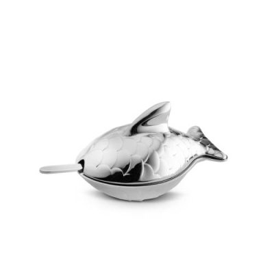 Alessi Солонка с ложкой 7,4x4,5x4,2 см Colombina Fish Alessi / Перечницы и солонки | Товары для дома | V4.Ru: Маркетплейс