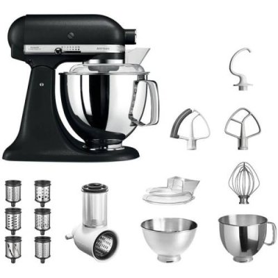 KitchenAid Кухонный комбайн 800 Вт, с набором аксессуаров, черный Artisan 5KSM175PS Veggie S KitchenAid / Кухонные комбайны | Товары для дома | V4.Ru: Маркетплейс