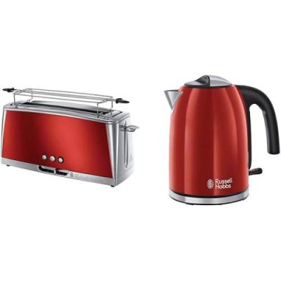 Russell Hobbs Тостер с 6-ю уровнями поджаривания 1420 Вт и чайник 1,7 л, 2400 Вт Russell Hobbs Luna Colours+ / Тостеры | Товары для дома | V4.Ru: Маркетплейс