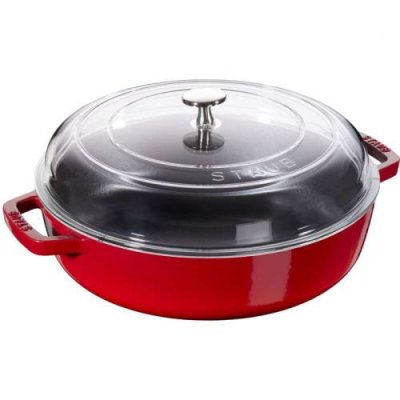 Staub Сотейник со стеклянной крышкой 28 см, вишневый Staub / Сотейники | Товары для дома | V4.Ru: Маркетплейс