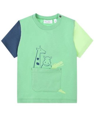 Зеленая футболка с накладным карманом Sanetta Kidswear / Футболки, Топы, Майки | Одежда, обувь и аксессуары | V4.Ru: Маркетплейс