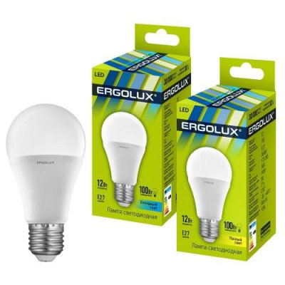 Лампа светодиодная Ergolux LED-A60-12W-E27-3K ЛОН / Светодиодные лампы Е27 | Товары для дома | V4.Ru: Маркетплейс