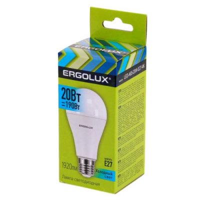 Лампа светодиодная Ergolux LED-A65-20W-E27-4K ЛОН / Светодиодные лампы Е27 | Товары для дома | V4.Ru: Маркетплейс