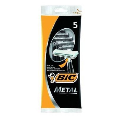 Станок для бритья BIC Metal с защит.металлич. покрытием,однораз., 5шт / Уход за лицом и телом | Товары для дома | V4.Ru: Маркетплейс