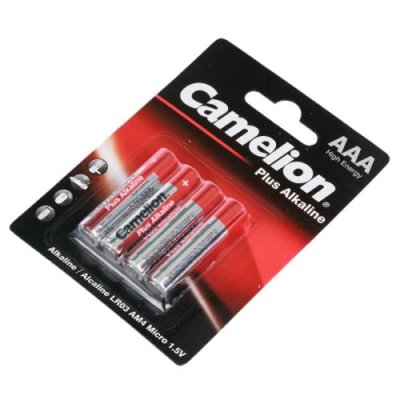 Элемент питания CAMELION Plus Alkaline, 1,5В, AAA, 4шт / Батарейки | Товары для дома | V4.Ru: Маркетплейс