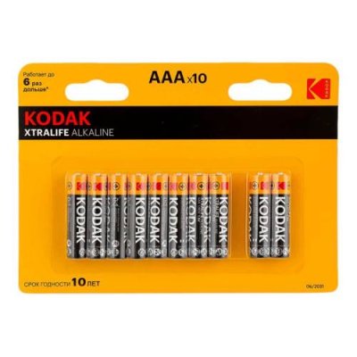 Батарейки KODAK Xtralife Alkaline, LR03-8+2BL, K3A-8+2 / Батарейки | Товары для дома | V4.Ru: Маркетплейс