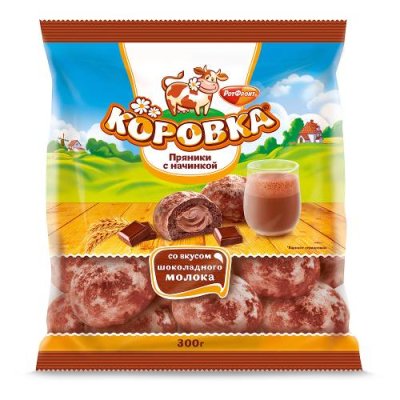 Пряники Коровка с начинкой Шоколадное молоко, Рот Фронт, 300 гр / Пряники | Продукты питания | V4.Ru: Маркетплейс