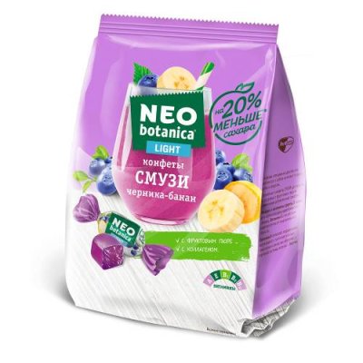 Конфеты смузи Neo Botanica с черникой и бананом, 150 гр. / Мармелад | Продукты питания | V4.Ru: Маркетплейс