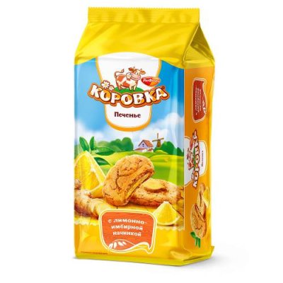 Печенье Коровка сахарное с какао, Рот Фронт, 375 гр. / Печенье | Продукты питания | V4.Ru: Маркетплейс