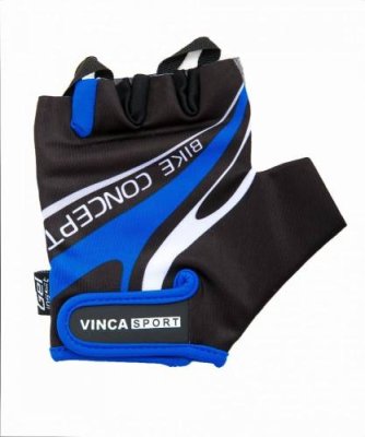 Велоперчатки Vinca sport, VG 949 black/blue (Размер: S) / Велоперчатки | Спорт и отдых | V4.Ru: Маркетплейс