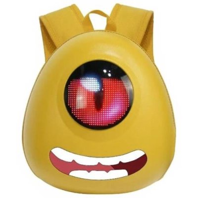 Рюкзак детский LOY-LED Big Eyed, 32*32, USB 5V/2A, Bluetooth, желтый, ARV000569 / Велорюкзаки | Спорт и отдых | V4.Ru: Маркетплейс