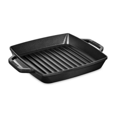 Staub Сковорода гриль квадратная с двумя ручками 23 см Black Staub / Сковороды-гриль | Товары для дома | V4.Ru: Маркетплейс