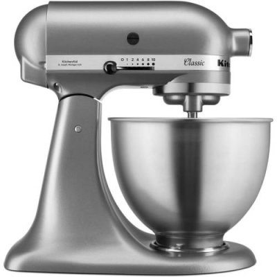 KitchenAid Кухонный комбайн 4.3 л, 1850 Вт, 10 скоростей, серебристый 5K45SSESL KitchenAid / Кухонные комбайны | Товары для дома | V4.Ru: Маркетплейс