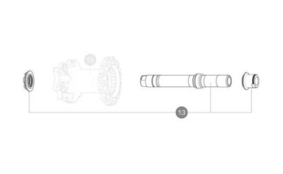 Ось задней втулки Mavic Crossmax Pro ITS4 148 мм + подшипники, V2370801 / Оси и запчасти к ним | Спорт и отдых | V4.Ru: Маркетплейс