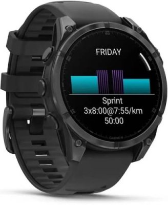 Умные часы Garmin Fenix 8 47 mm Sapphire Solar Premium Multisport GPS Watch черный/серый (010-02904-00) / Fenix 8 | Электроника | V4.Ru: Маркетплейс