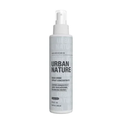 URBAN NATURE Спрей-концентрат для увлажнения и блеска волос / AQUA SHINE SPRAY CONCENTRATE 200 мл / Спреи | Товары для красоты | V4.Ru: Маркетплейс