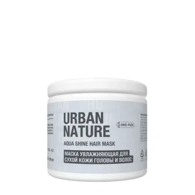 URBAN NATURE Маска увлажняющая для сухой кожи головы и волос / AQUA SHINE HAIR MASK 300 мл / Маски | Товары для красоты | V4.Ru: Маркетплейс