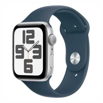 Apple Watch SE Gen 2 44mm (GPS) Silver Aluminum Case with Storm Blue Sport Band (S/M) (MREC3) / Apple Watch SE Gen 2 | Электроника | V4.Ru: Маркетплейс