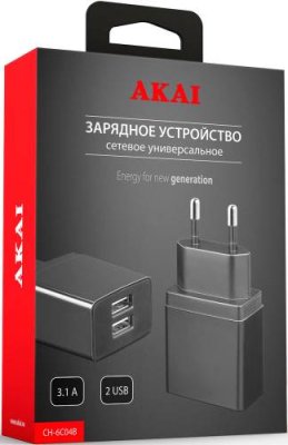 СЗУ Akai / Зарядные устройства и дата-кабели | Электроника | V4.Ru: Маркетплейс