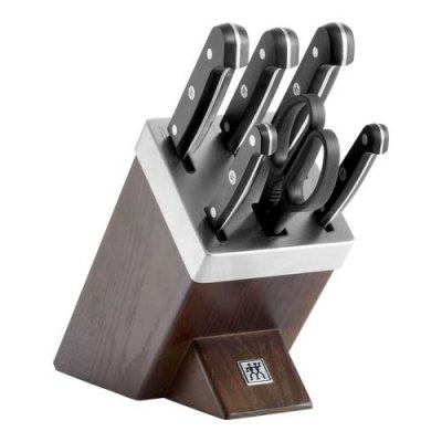 Zwilling Набор из 5 ножей с ножницами и затачивающим блоком коричневый Gourmet Zwilling / Наборы ножей | Товары для дома | V4.Ru: Маркетплейс