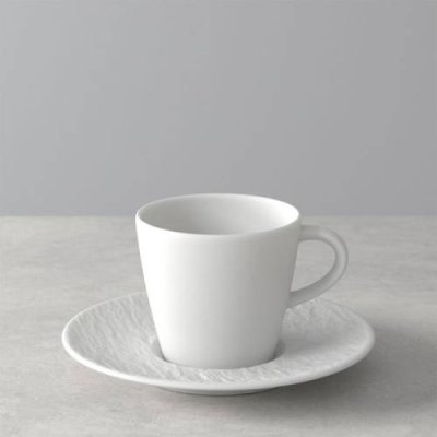 Villeroy & Boch Кофейная пара 220 мл Blanc Manufacture Rock Villeroy & Boch / Чашки для кофе | Товары для дома | V4.Ru: Маркетплейс