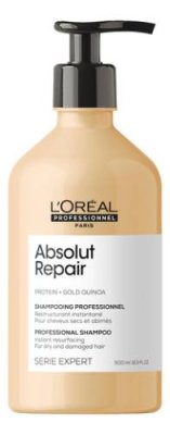 Шампунь для сильно поврежденных волос Serie Expert Absolut Repair Protein + Gold Quinoa Shampooing: Шампунь 500мл / Шампуни | Товары для красоты | V4.Ru: Маркетплейс