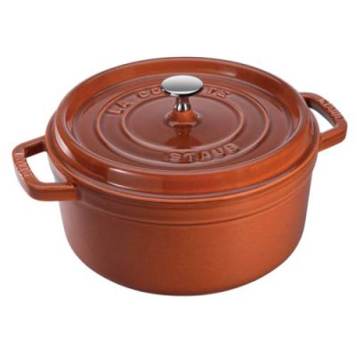 Staub Кастрюля / жаровня 24 см с крышкой Burnt Orange Staub / Кастрюли | Товары для дома | V4.Ru: Маркетплейс