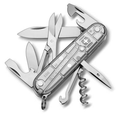 Нож перочинный Victorinox Climber, сталь X55CrMo14, рукоять Cellidor®, серый / Раскладные | Товары для дома | V4.Ru: Маркетплейс