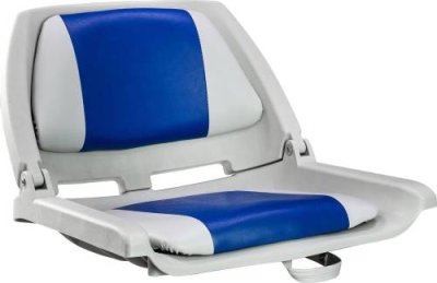 Кресло пластмассовое складное с подложкой Molded Fold-Down Boat Seat,серый/голубой 75109GB / Кресла и сиденья | Транспорт | V4.Ru: Маркетплейс