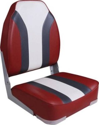 Кресло складное мягкое High Back Rainbow Boat Seat, красный/белый 75107RCW / Кресла и сиденья | Транспорт | V4.Ru: Маркетплейс