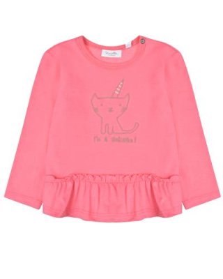 Розовая толстовка с вышивкой "кот-единорог" Sanetta Kidswear / Свитеры, Толстовки | Одежда, обувь и аксессуары | V4.Ru: Маркетплейс