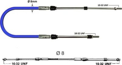 Трос дистанционного управления Ultraflex MachZero, (14 футов - 4,2 м), 2 шт MachZero 14" / Тросы газа/реверса | Транспорт | V4.Ru: Маркетплейс