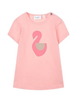 Розовая футболка с принтом "лебедь" Sanetta Kidswear / Футболки, Топы, Майки | Одежда, обувь и аксессуары | V4.Ru: Маркетплейс