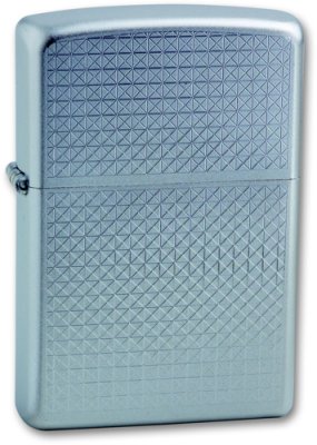 Зажигалка ZIPPO Diamond Plate Satin Chrome, латунь с ник.-хром. покрыт., сереб., матовая, 36х56х12 мм / Серебряные зажигалки | Товары для дома | V4.Ru: Маркетплейс