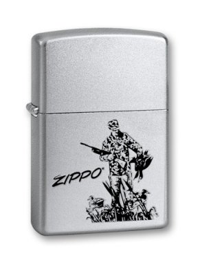 Зажигалка ZIPPO Duck Hunting, с покрытием Satin Chrome™, латунь/сталь, серебристая, 36x12x56 мм / Подарочные зажигалки | Товары для дома | V4.Ru: Маркетплейс