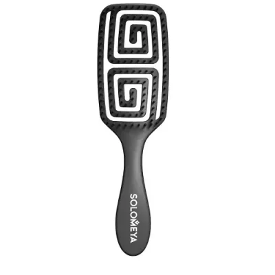 SOLOMEYA Расческа для сухих и влажных волос с ароматом винограда MZ005 / Wet Detangler Brush Rectangular Grape / Расчески | Товары для красоты | V4.Ru: Маркетплейс