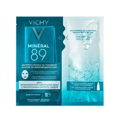 VICHY Маска-экспресс на тканевой основе / Mineral 89 29 г / Маски | Товары для красоты | V4.Ru: Маркетплейс