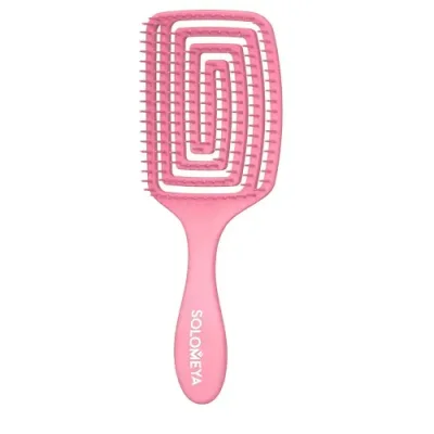 SOLOMEYA Расческа для сухих и влажных волос с ароматом клубники MZ / Wet Detangler Brush Paddle Strawberry / Расчески | Товары для красоты | V4.Ru: Маркетплейс