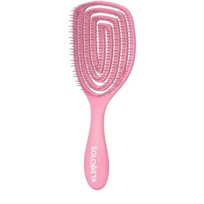 SOLOMEYA Расческа для сухих и влажных волос с ароматом клубники MZ0011 / Wet Detangler Brush Oval Strawberry / Расчески | Товары для красоты | V4.Ru: Маркетплейс