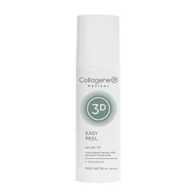 MEDICAL COLLAGENE 3D Гель-пилинг с хитозаном, на основе гликолевой кислоты 10% (pH 2,8) / Easy Peel 130 мл проф. / Пилинги | Товары для красоты | V4.Ru: Маркетплейс