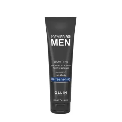 OLLIN PROFESSIONAL Шампунь освежающий для волос и тела, для мужчин / Shampoo Hair & Body Refreshening PREMIER FOR MEN 250 мл / Шампуни | Товары для красоты | V4.Ru: Маркетплейс