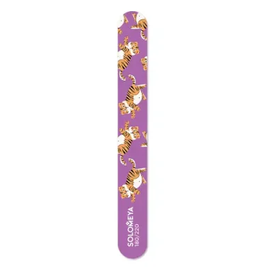 SOLOMEYA Пилка для ногтей 180/220 / Cute tiger Nail File 1 шт / Пилки | Товары для красоты | V4.Ru: Маркетплейс