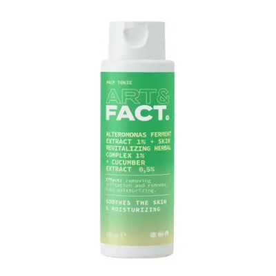 ART&FACT Тоник увлажняющий успокаивающий для лица / Alteromonas Ferment 1%+Skin Revitalizing Herbal 1%+cucumber 0,5% 150 мл / Тоники | Товары для красоты | V4.Ru: Маркетплейс