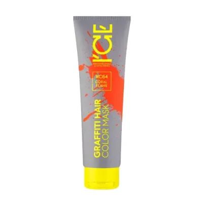 ICE PROFESSIONAL Маска тонирующая для волос, коралловый / Graffiti Hair Color Mask Coral Flame 140 мл / Краски | Товары для красоты | V4.Ru: Маркетплейс