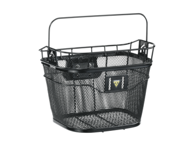 Велокорзина TOPEAK BASKET FRONT (W/ FIXER 3), на руль, чёрная, TB2001 / Корзина для велосипеда | Спорт и отдых | V4.Ru: Маркетплейс