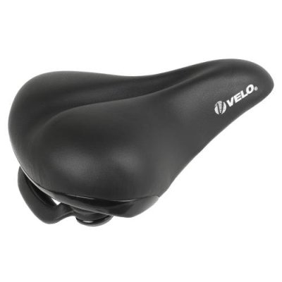 Седло велосипедное VELO ELASTO GRIP, 258х217мм, эластомер, с рукояткой, черное, 5-250068 / Седла для велосипедов | Спорт и отдых | V4.Ru: Маркетплейс