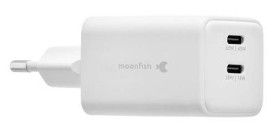 Сетевое зарядное устройство moonfish 2 USB-C, GaN, PD, 65 Вт, белый / Зарядные устройства | Электроника | V4.Ru: Маркетплейс