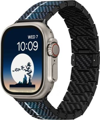 Ремешок Pitaka Moon для Apple Watch, 38/49 мм, карбон, синий / Ремешки | Электроника | V4.Ru: Маркетплейс