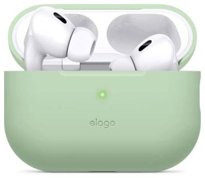 Чехол Elago Silicone для AirPods Pro 2, силикон, зеленый / Аксессуары для наушников | Электроника | V4.Ru: Маркетплейс